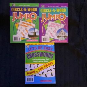 Kappa Puzzle Books - set of 3 for $10!!